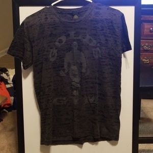 Heathered black Golds Gym Medium tshirt